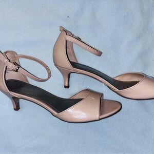 Elegant Pink Ankle Strap Heels